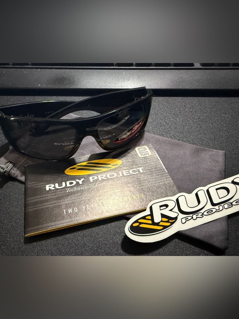 Rudy Project Sunbay Sunglasses - Black Gloss Frame / Polar 3FX Grey Lenses - SP0